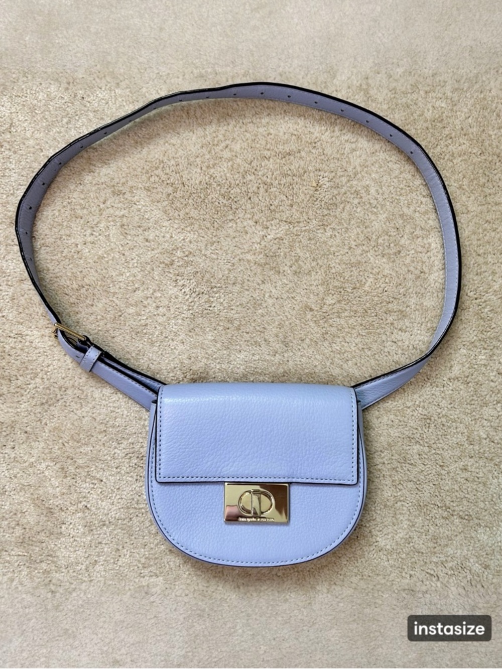 Kate Spade Lavender Greenwood Place Rita Pebbled Leather Belt Bag